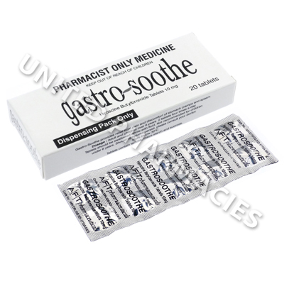 Gastro-Soothe (Hyoscine Butylbromide) - 10mg (20 Tablets) 