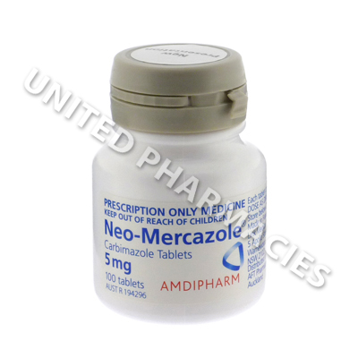 Neo-Mercazole (Carbimazole) - 5mg (100 Tablets)