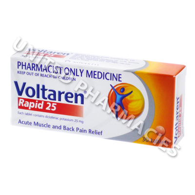 Voltaren (Diclofenac) - 25mg (30 Tablets) 