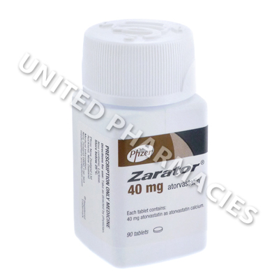 Zarator (Atorvastatin Calcium) - 40mg (90 Tablets)